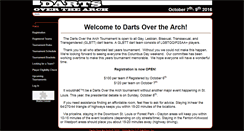 Desktop Screenshot of dartsoverthearch.com