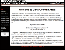 Tablet Screenshot of dartsoverthearch.com